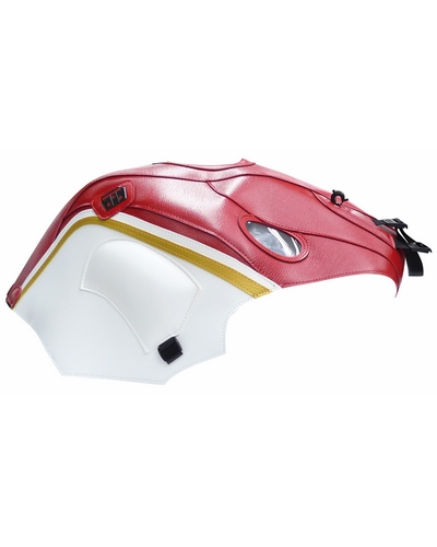 Protège Reservoir Moto Sur Mesure BAGSTER Moto-Guzzi Breva/Norge/Sport 2011 ROUGE / BLANC /OR