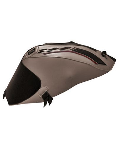 Protège Reservoir Moto Sur Mesure BAGSTER Suzuki Gladius 650 2012 noir-déco damier-anthrac