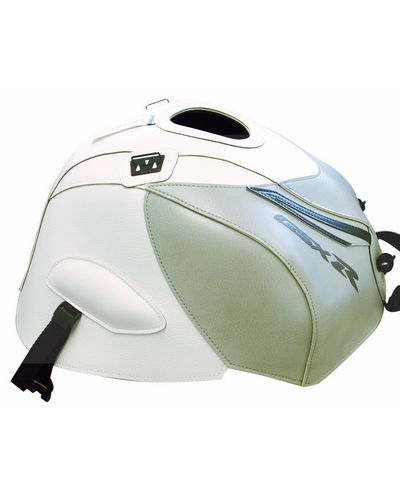 Protège Reservoir Moto Sur Mesure BAGSTER Suzuki GSX 1000 R 2008 blanc-gris clair