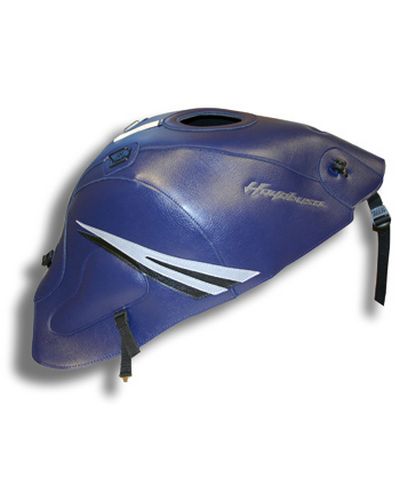 Protège Reservoir Moto Sur Mesure BAGSTER Suzuki GSX 1300 R Hayabusa 2008 bleu foncé-acier-noir