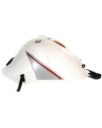 Protège Reservoir Moto Sur Mesure BAGSTER Suzuki GSX 1300 R Hayabusa 2015 blanc-argent-rouge