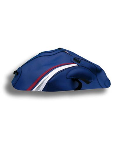 Protège Reservoir Moto Sur Mesure BAGSTER Suzuki GSX 650 F 2008 bleu-pointe rouge et blanche