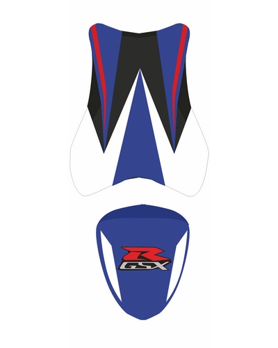 Housse Selle BAGSTER Suzuki GSX-R 1000 bleu-blanc-rouge-noir