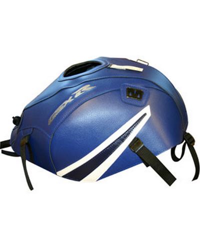 Protège Reservoir Moto Sur Mesure BAGSTER Suzuki GSX-R 600/750 2007 bleu-pointe blanche-bleu fonc