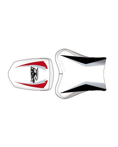 Housse Selle BAGSTER Suzuki GSX-R 600/750 blanc-noir-gris-lettre rouge