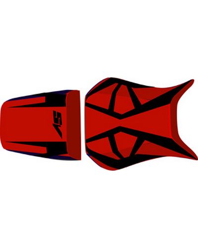 Housse Selle BAGSTER Suzuki SV 600/ 650/1000 N/S rouge-noir-lettres noires