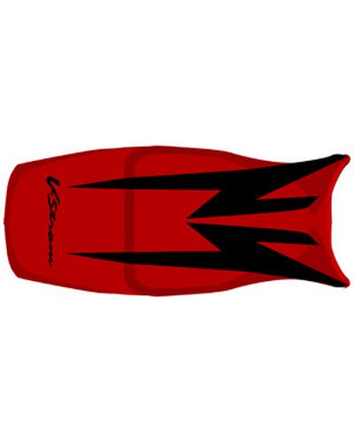 Housse Selle BAGSTER Suzuki V-Strom DL 1000 rouge-noir-lettres noires