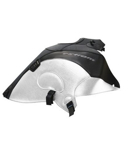 Protège Reservoir Moto Sur Mesure BAGSTER Suzuki V Strom DL 650 2011-12 noir mat-blanc