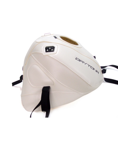 Protège Reservoir Moto Sur Mesure BAGSTER Triumph 675 Daytona 2013-15 blanc