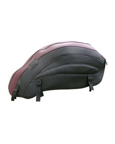 Protège Reservoir Moto Sur Mesure BAGSTER Triumph Rocket III 2007-08 bordeaux fonce-noir