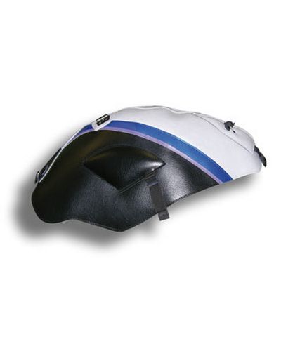 Protège Reservoir Moto Sur Mesure BAGSTER Yamaha FJR 1300 2009 grége-noir-bance bleue nacré