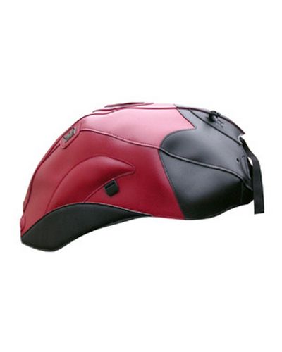 Protège Reservoir Moto Sur Mesure BAGSTER Yamaha FZ1 Fazer S 2007 rouge foncé-noir