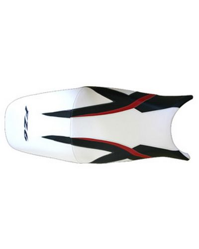 Housse Selle BAGSTER Yamaha FZS 600 Fazer blanc-noir-rouge-lettres n