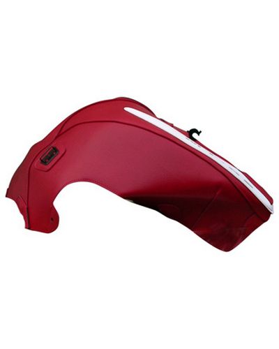 Protège Reservoir Moto Sur Mesure BAGSTER Yamaha MT 03 2008-09 rouge-déco blanche