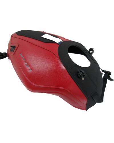 Protège Reservoir Moto Sur Mesure BAGSTER Yamaha MT 07 2015 rouge fonce-noir
