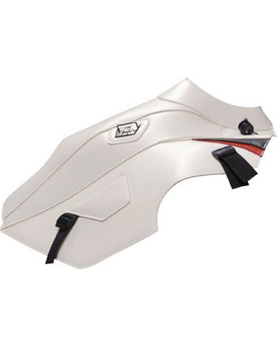 Protège Reservoir Moto Sur Mesure BAGSTER Yamaha XTZ 660 Tenere 2011 blanc- déco noir et roug