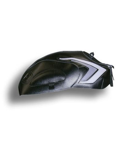 Protège Reservoir Moto Sur Mesure BAGSTER Yamaha YBR 125 2009 noir-déco gris clair et acier