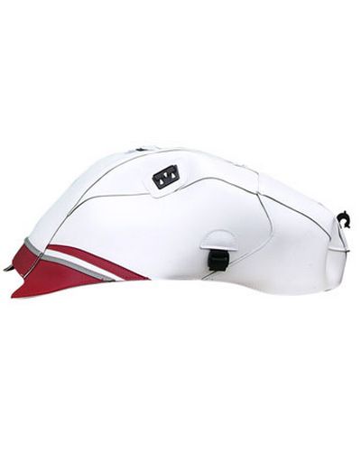 Protège Reservoir Moto Sur Mesure BAGSTER Yamaha YZF R1 2008 blanc-deco rouge et acier