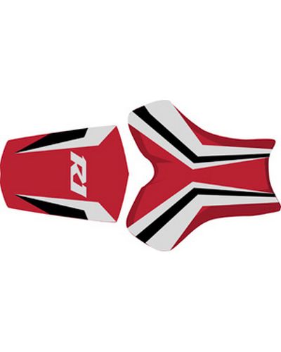 Housse Selle BAGSTER Yamaha YZF R1 rouge f.noir-gris clair