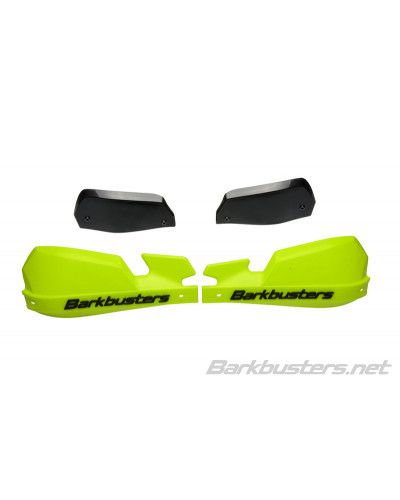 Protège Main Moto BARKBUSTERS Coques de protège-mains BARKBUSTERS VPS MX jaune HiViz/déflecteur noir