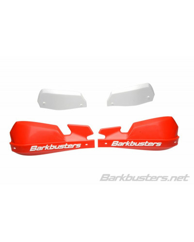 Protège Main Moto BARKBUSTERS Coques de protège-mains BARKBUSTERS VPS MX rouge/déflecteur blanc
