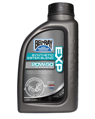 Huile 4 Temps Moto BEL-RAY EXP semi-synth 4T 20W50 1 litre