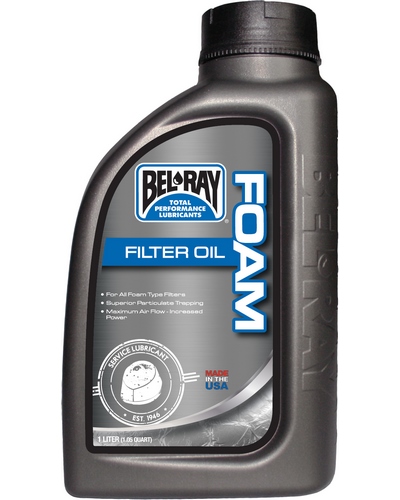 Lubrifiant Filtre Moto BEL-RAY Foam Filter Oil 1 litre Lubrifiant Filtre Moto BEL-RAY Foam Filter Oil 1 litre