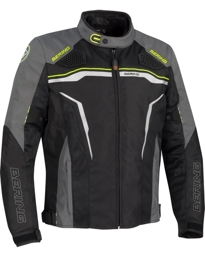 Blouson Textile Moto BERING 3en1 Batist noir-gris