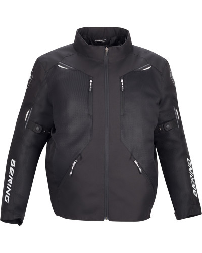 Blouson Moto Été BERING blouson été Brazilia 3en1 King size noir-blanc