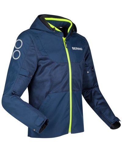 Blouson Moto Été BERING blouson été Profil bleu-jaune fluo