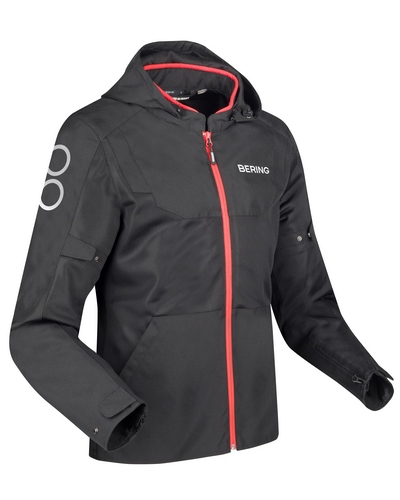 Blouson Moto Été BERING blouson été Profil noir-rouge