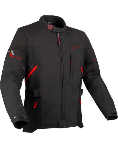 Blouson Textile Moto BERING Cobalt noir-rouge