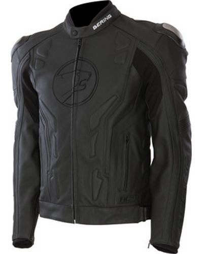 Blouson Cuir Moto BERING cuir Flash noir