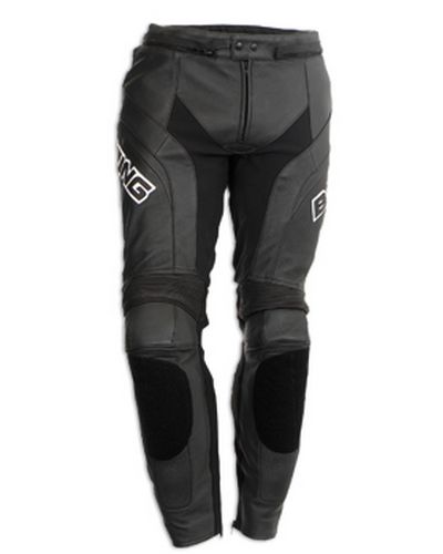 Pantalon Cuir Moto BERING cuir Venom noir noir