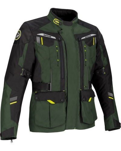 Veste Textile BERING Darko noir-kaki