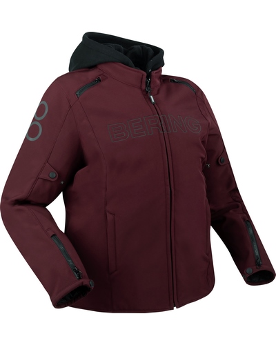 Blouson Textile Moto BERING Davis lady Queen size bordeaux