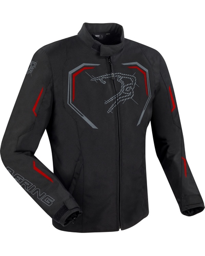 Blouson Textile Moto BERING Dundy noir-rouge