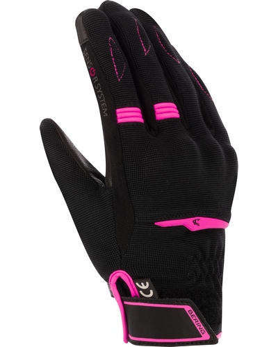 Gants Moto Été BERING été Fletcher Evo lady noir-rose