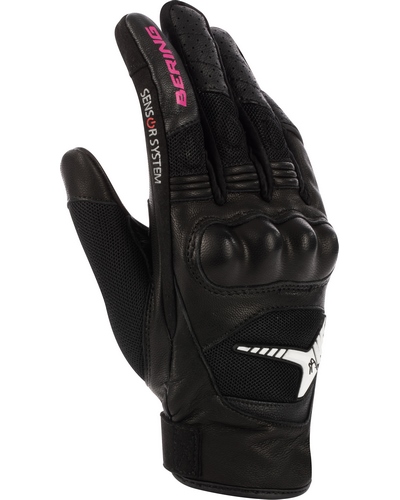 Gants Moto Été BERING été Kelly lady noir-rose