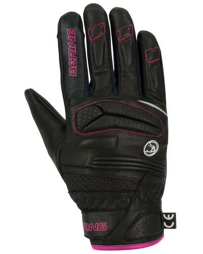 Gants Moto Été BERING été lady Java noir-rose