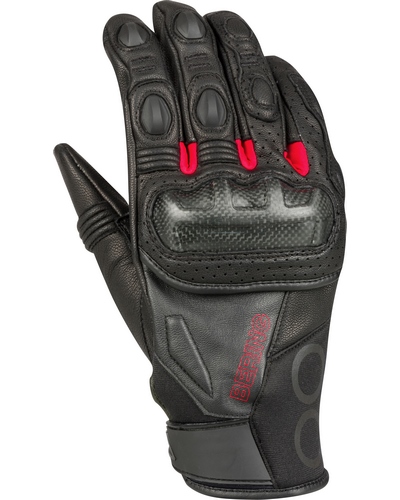 Gants Moto Été BERING été Radial noir-rouge