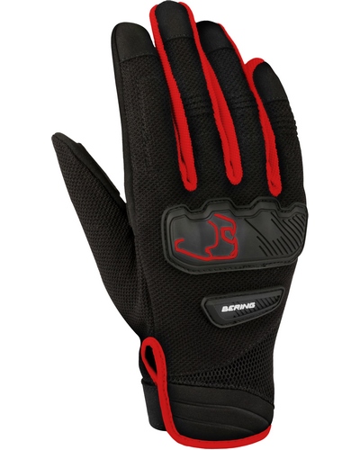 Gants Moto Été BERING été York noir-rouge