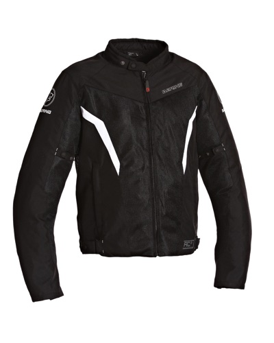 Blouson Moto Été BERING Florida noir-blanc