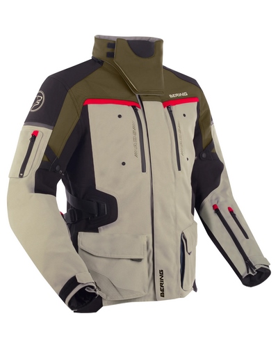Veste Textile BERING Freeway beige-noir