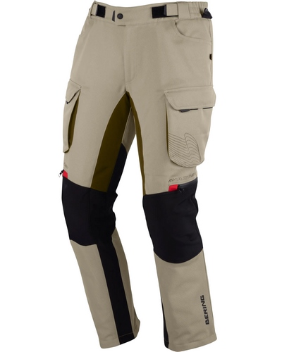 Pantalon Textile BERING Freeway beige-noir Pantalon Textile BERING Freeway beige-noir