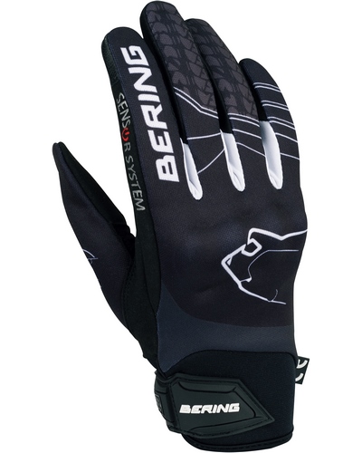 Gants Moto Été BERING Grissom lady noir-blanc