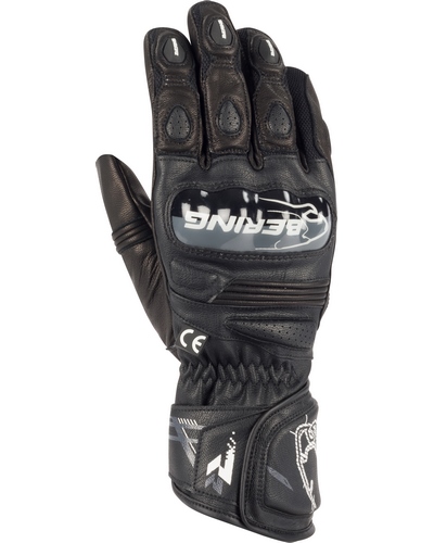 Gants Moto Racing BERING Snap noir-blanc