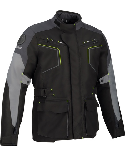 Veste Textile BERING Winnipeg noir-gris fluo