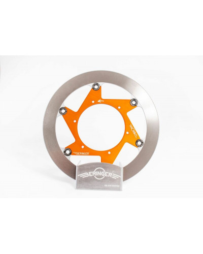 Disque Frein Moto BERINGER Disque de frein BERINGER Aeronal inox flottant orange - KT5LGOMMI