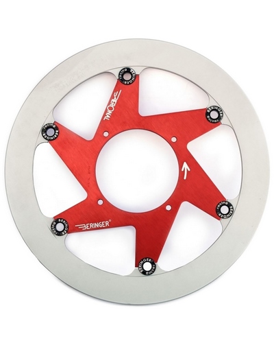 Disque Frein Moto BERINGER Disque de frein BERINGER Aeronal inox flottant rouge - Y22LGRI